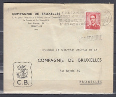Brief Van Charleroi Naar Bruxelles Met Langstempel ROMEDENNE - Sello Lineal
