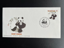 MARSHALL ISLANDS 2000 FDC GIANT PANDA 'S 21-03-2000 - Marshall Islands