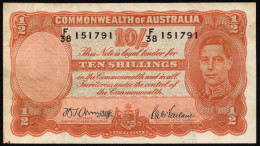 Australia, 10 Shillings 1942 *aXF* Banknote - 1938-52