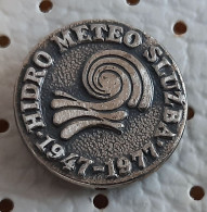 Hydro Meteo Service 1947/1977 Weather Forecast SNAIL Yugoslavia  Pin - Administrations