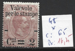 ITALIE 48 * Côte 65 € - Ungebraucht