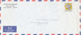 Lebanon Air Mail Over Sent To Switzerland Beyrouth 18-8-1975 Single Franked - Liban