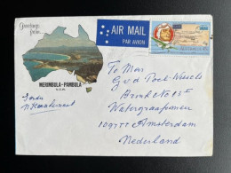 AUSTRALIA 1984 AIR MAIL LETTER MERIMBULA TO AMSTERDAM AUSTRALIE - Briefe U. Dokumente