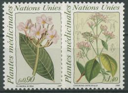 UNO Genf 1990 Pflanzen Heilpflanzen Frangipani Chinarinde 186/87 Postfrisch - Unused Stamps