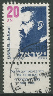 Israel 1986 Theodor Herzel 1021 X Mit Tab Gestempelt - Gebraucht (mit Tabs)