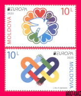 MOLDOVA 2023 Europa CEPT PEACE-Highest Value Of Humanity 2v MNH - 2023