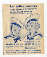 Très Belle Publicité Années 30 "les Jolies Poupées De La Semaine De Suzette" Poupée - Gautier-Languereau Paris - Otros & Sin Clasificación