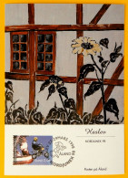 Åland 1998 - Exhibition Card Haslev Nordjunex 98 - Motorsport Stamp Mi 136 - Half-timbered House, Denmark - Aland