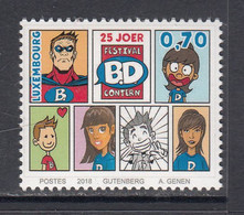 2018 Luxembourg Comics Bandes Desinee Superheroes  Complete Set Of 1 MNH @ Below Face Value - Nuovi