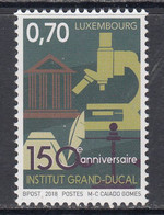 2018 Luxembourg Institute Education Microscope Science  Complete Set Of 1 MNH @ Below Face Value - Nuovi