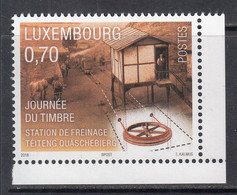 2018 Luxembourg Stamp Day Freinage Station Horses Railway Complete Set Of 1 MNH @ Below Face Value - Nuovi