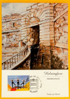 Åland 1998 - Exhibition Card Helsingfors Frimärksmässan - Aerobics Stamp Mi 139 - Kungsporten (The King's Gate) Sveaborg - Aland