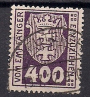 DANTZIG  TAXE    N°   12   OBLITERE - Postage Due