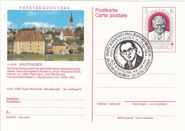 AUSTRIA Postal Stationery 10-2,popes Travel 1988 - Papi