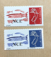 NOUVELLE CALEDONIE (New Caledonia) -  Paire De Timbres Personnalisés - Barracuda  - 2022 - Unused Stamps