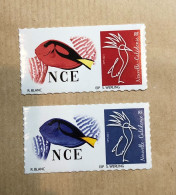NOUVELLE CALEDONIE (New Caledonia) -  Paire De Timbres Personnalisés - Poisson Chirurgien Surgeon Fish Doly - 2022 - Unused Stamps