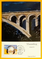 Åland 1998 - Exhibition Card Luxemburg Juvalux 98 - Music Stamp Mi 138 - Adolphe Bridge Luxembourg - Aland