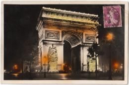 CPSM DE PARIS VIII. PARIS LA NUIT - ARC DE TRIOMPHE - Paris By Night
