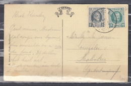 Postkaart Van Zoersel (sterstempel) Naar Hoboken Zoersel Hof Achterkant Van Het Kasteel - Postmarks With Stars