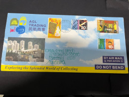 3-1-2024 (3 X 12) Cover Posted From Hong Kong To Australia - 2004 (with Numerous Stamps) - Lettres & Documents