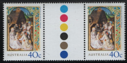 Australia 2001 MNH Sc 2018 40c Adoration Of The Magi Christmas Gutter - Mint Stamps
