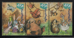 Australia 2001 MNH Sc 2011a 45c Emu, Bilbies, Wombat, Wallabies Caricatures By R Harvey - Mint Stamps