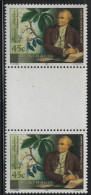 Australia 2001 MNH Sc 1996 45c Daniel Solander, Botanist On Endeavour Joint Sweden Gutter - Mint Stamps