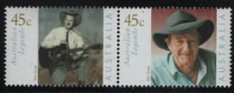 Australia 2001 MNH Sc 1934a 45c Slim Dusty Pair - Ongebruikt