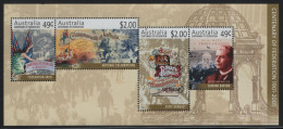 Australia 2001 MNH Sc 1930a Federation 100th Ann Sheet Of 4 - Mint Stamps