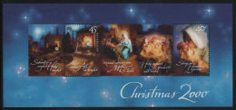 Australia 2000 MNH Sc 1923a Silent Night Christmas Sheet Of 2 - Ungebraucht