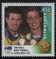 Australia 2000 MNH Sc 1906 45c Tom King, Mark Turnbull Gold Medalist - Neufs