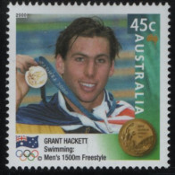 Australia 2000 MNH Sc 1899 45c Grant Hackett Gold Medalist - Neufs