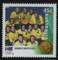 Australia 2000 MNH Sc 1900 45c Women's Water Polo Gold Medalist - Ungebraucht