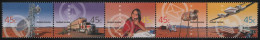 Australia 2001 MNH Sc 1966a 45c Outback Services Strip Of 5 - Ongebruikt