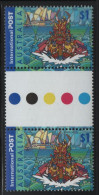 Australia 2001 MNH Sc 1978 $1 Dragon Boat Races Joint Hong Kong Gutter - Ongebruikt