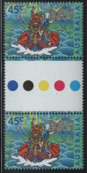 Australia 2001 MNH Sc 1977 45c Dragon Boat Races Joint Hong Kong Gutter - Mint Stamps