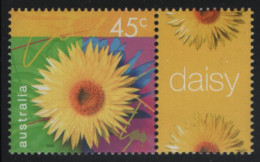 Australia 2000 MNH Sc 1830 45c Daisy + Label - Neufs