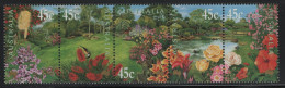 Australia 2000 MNH Sc 1817a 45c Gardens Strip Of 5 - Ongebruikt