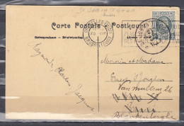 Postkaart Van St Job In'T Goor (sterstempel) Naar Blankenberghe - Postmarks With Stars