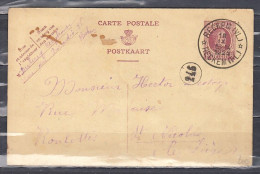 Postkaart Van Reckem (Vl) (sterstempel) Naar St Nicolas - Postmarks With Stars