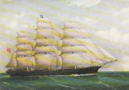 Bateau  Voilier  "The Cutty Sark " --peintre F. Tudgay  -- ............beau Timbre - Velieri