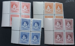 Nauru, Série Complète YT 33/36 Neuve **, Couronnement De Georges VI. Bloc De 4 Avec BdF, Cote En * 18 € - Nauru