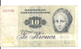 DANEMARK 10 KRONER 1972-77 VF P 48 G - Denemarken