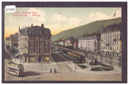 BIEL - BIENNE - QUAI DU BAS - TRAMWAY - B ( PETIT PLI D'ANGLE ) - Bienne