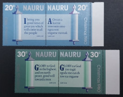 Nauru, Série Complète YT 214/217 Neuve **, Se-tenant, Noel. Cote 2.50 € - Nauru