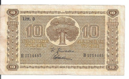 FINLANDE 10 MARKKAA 1939 VF P 70 - Finnland