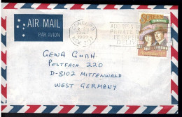 Australia 1989 Screen $1.10 On Air Mail Letter To Germany - Briefe U. Dokumente
