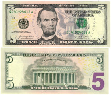 United States 5 Dollars 2021 UNC "Malerba/Yellen" - Bilglietti Della Riserva Federale (1928-...)