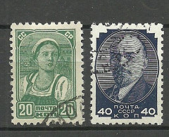 RUSSLAND RUSSIA 1938 Michel 578 - 579 O - Usados