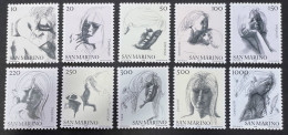 SAN MARINO - MH* - 1976 - # 908/917 - Unused Stamps